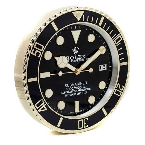 rolex submariner wall clock|rolex wall clock price.